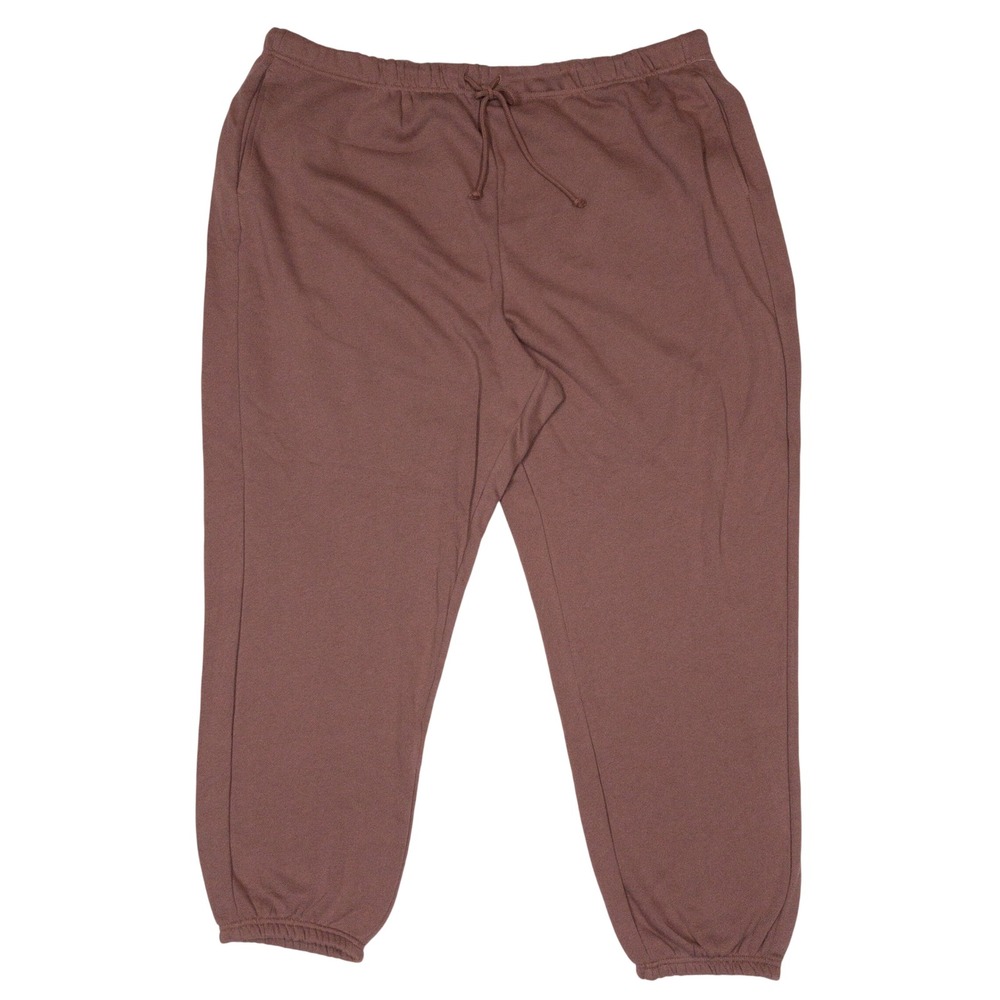 Old Navy Extra High Waisted Jogger Sweatpants Womens 3X Taupe Fleece Drawstring